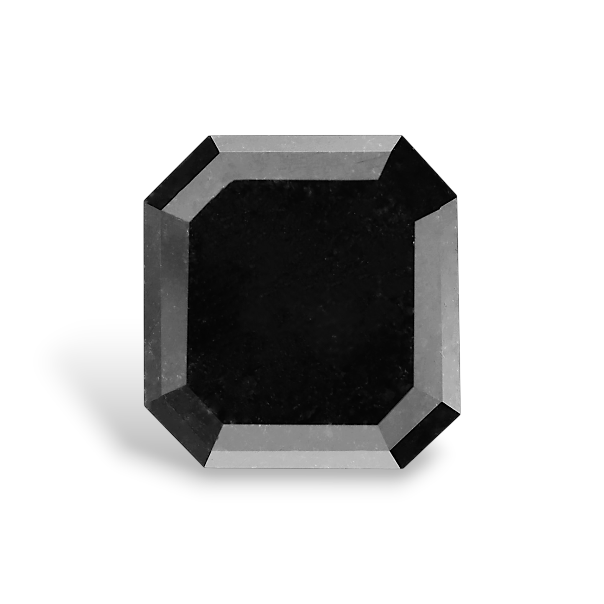 GIA 2.93 Carat Natural Fancy Black Sq emerald Diamond SE-8988GNN