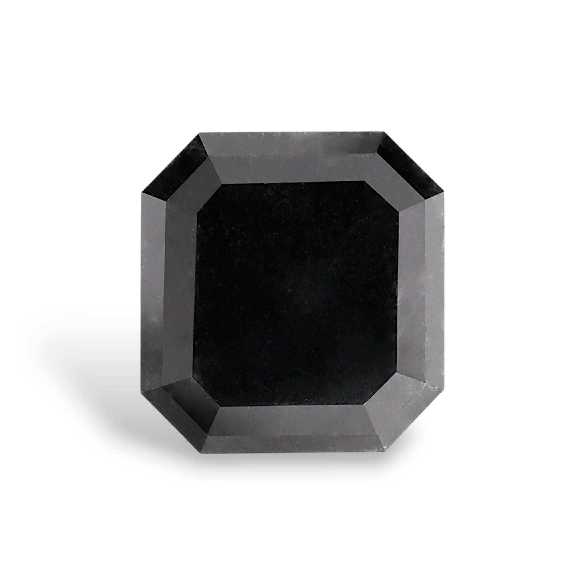 GIA 4.60 Carat Natural Fancy Black Sq emerald Diamond SE-8989GN
