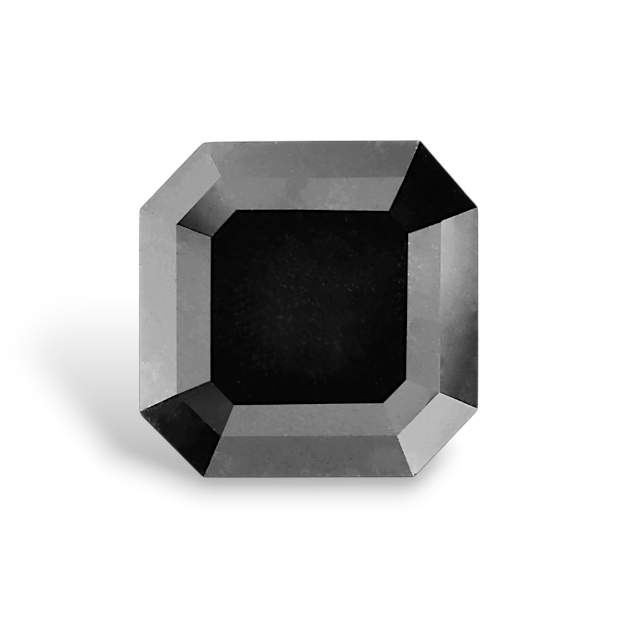 GIA 3.75 Carat Natural Fancy Black Sq emerald Diamond SE-8990GN