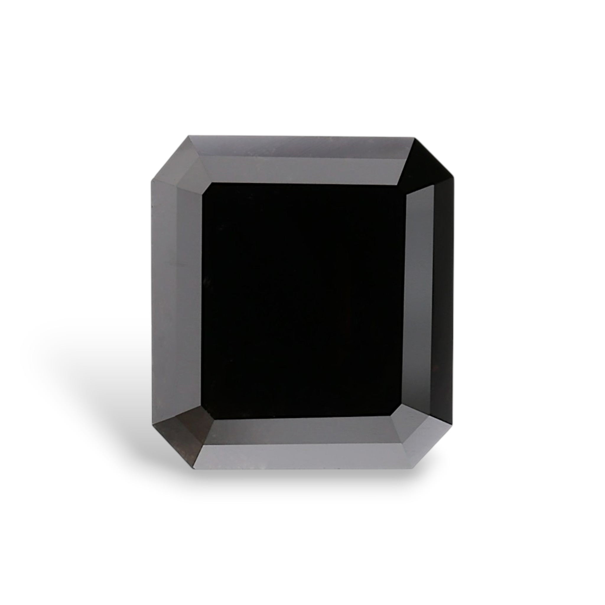 GIA 3.24 Carat Natural Fancy Black Sq emerald Diamond SE-8991GN