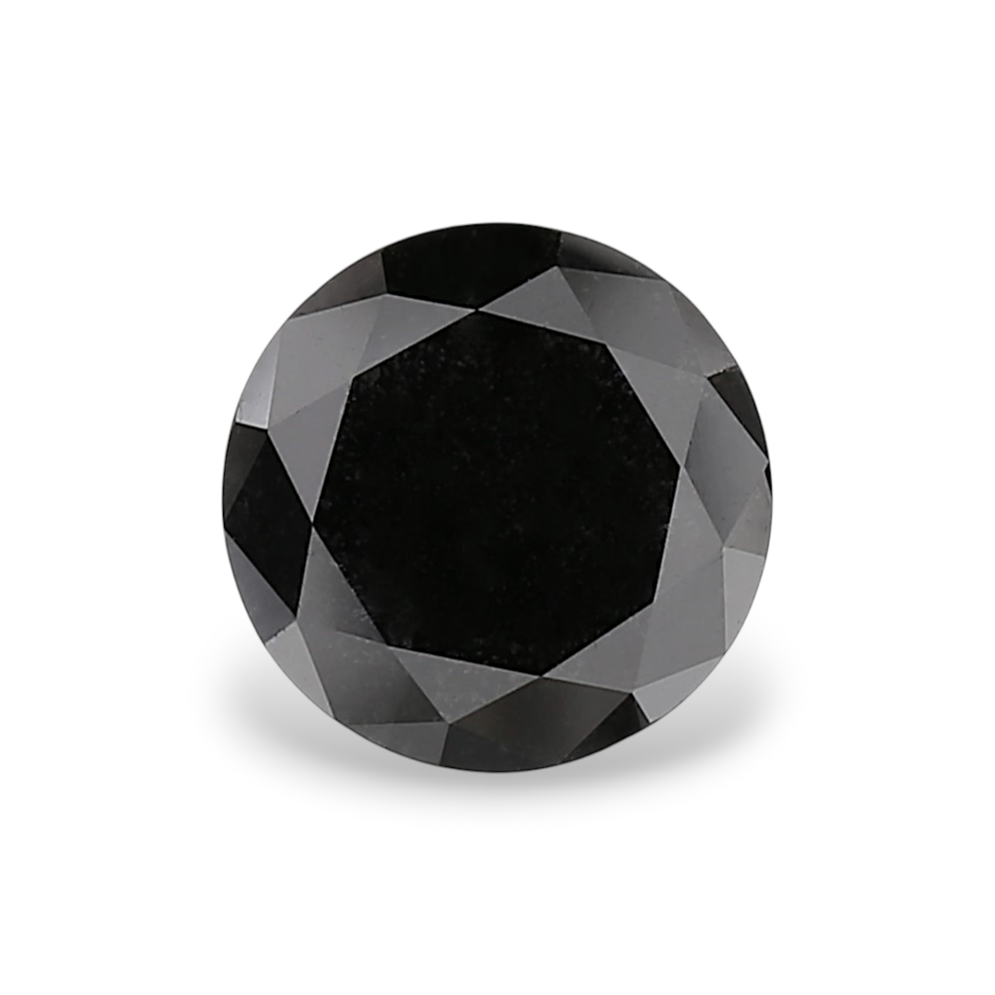 GIA 2.61 Carat Natural Fancy Black Round Diamond SE-9018GN