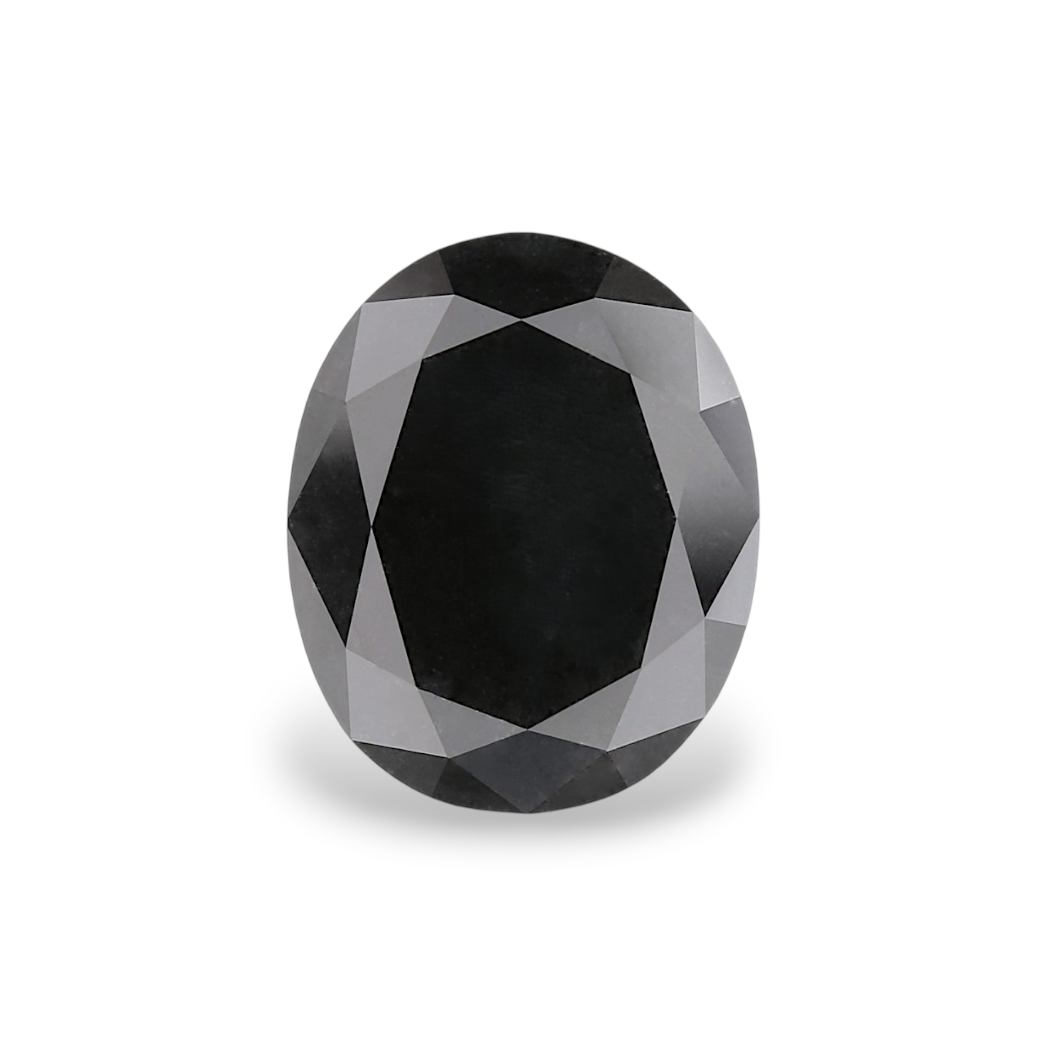 GIA 4.96 Carat Natural Fancy Black Oval Diamond SE-9223GN