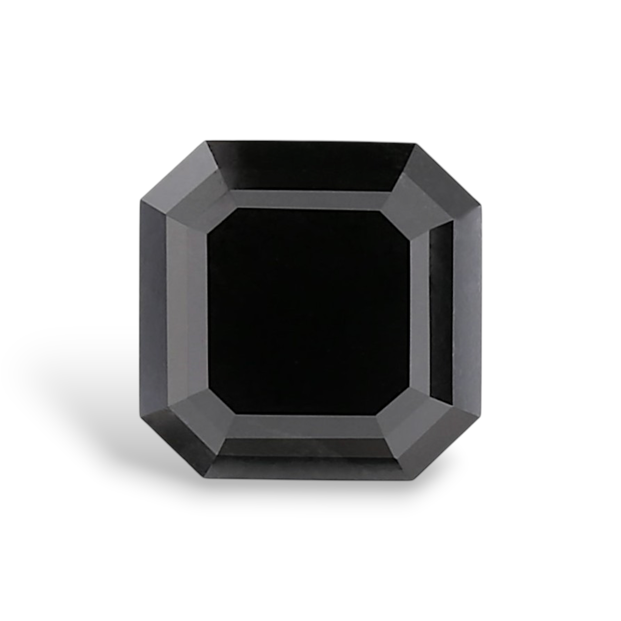 GIA 3.46 Carat Natural Fancy Black Sq emerald Diamond SE-9225GN
