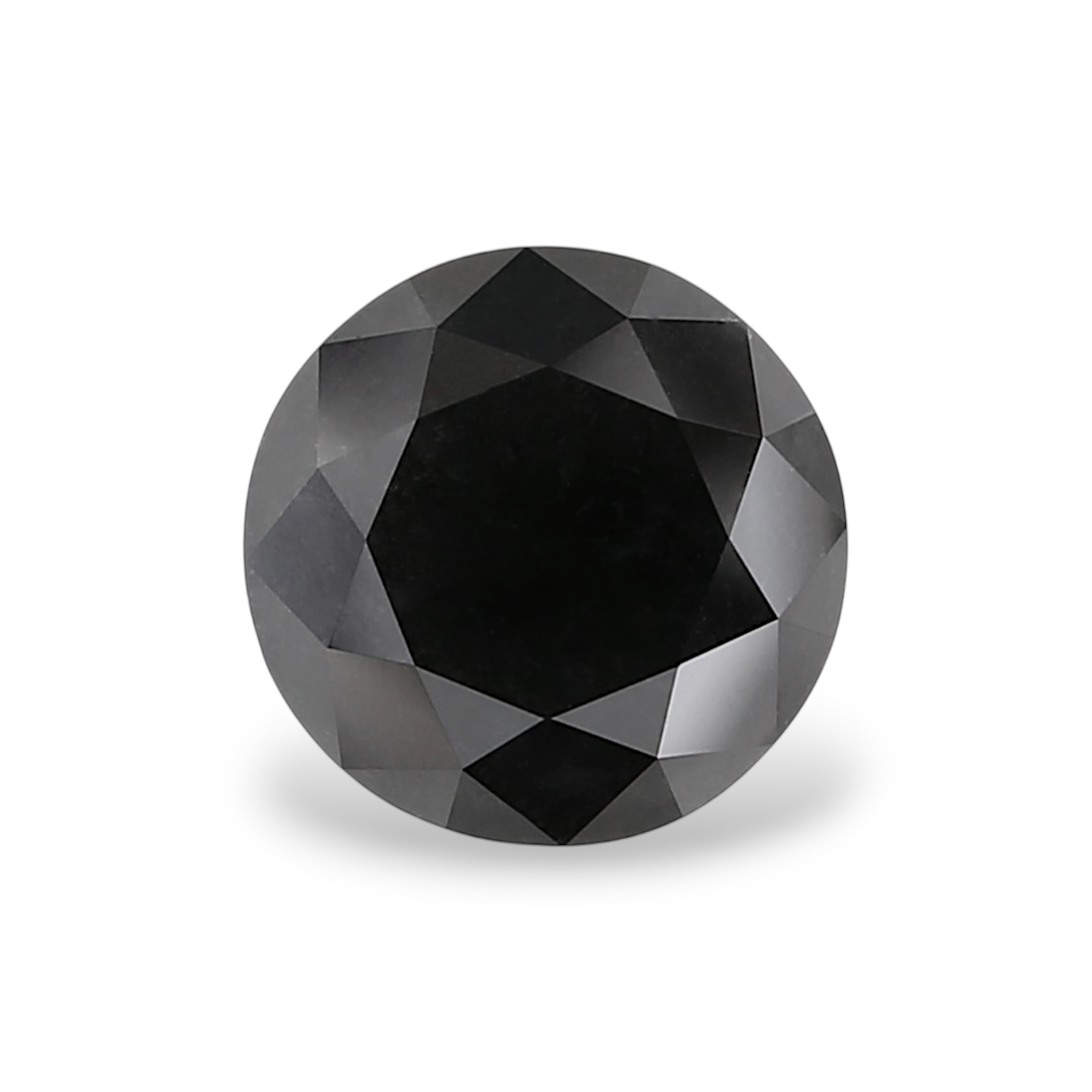 GIA 3.45 Carat Natural Fancy Black Round Diamond SE-9228GN