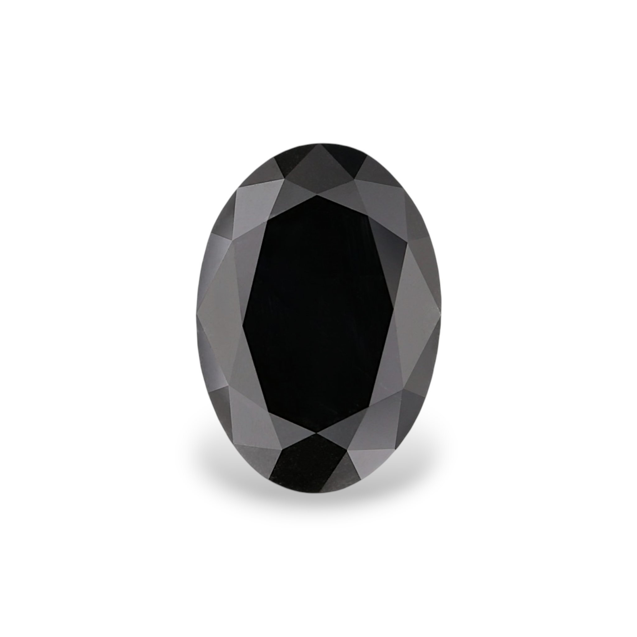 GIA 3.35 Carat Natural Fancy Black Oval Diamond SE-9352GN