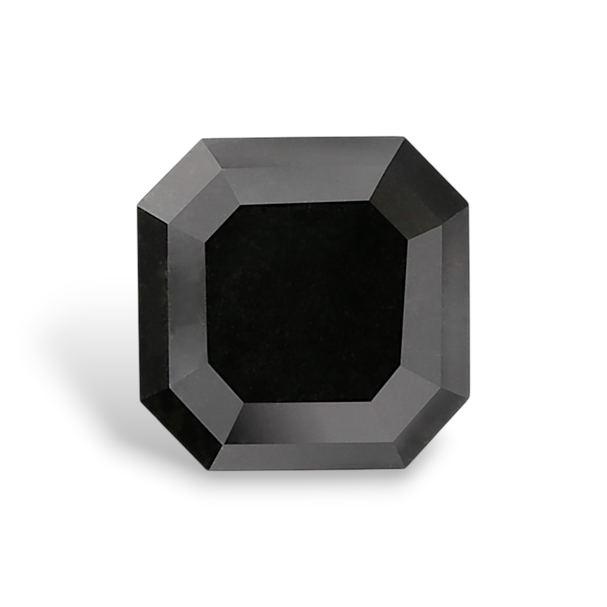 GIA 2.68 Carat Natural Fancy Black Sq emerald Diamond SE-9358GN