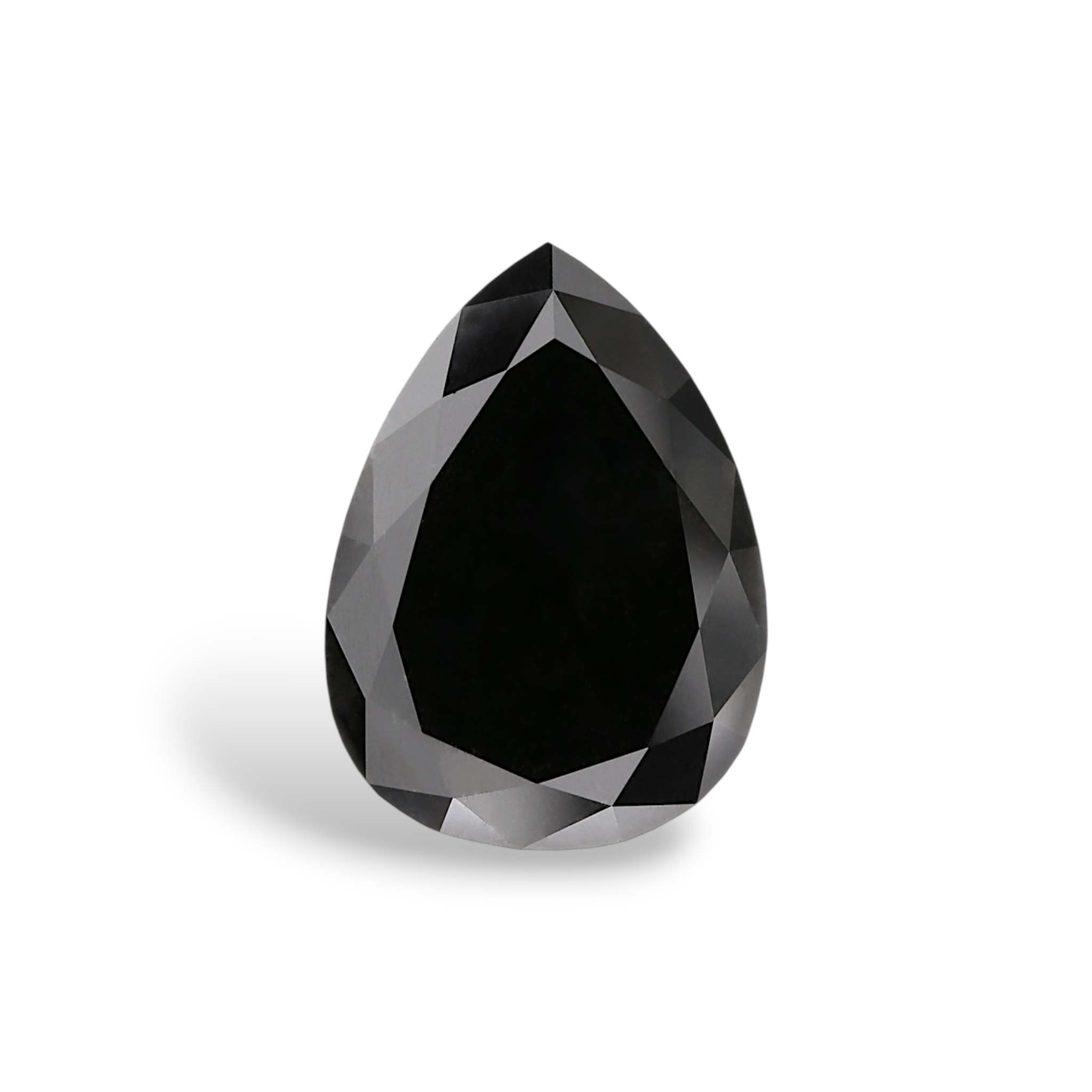 GIA 4.29 Carat Natural Fancy Black Pear Diamond SE-9765GN