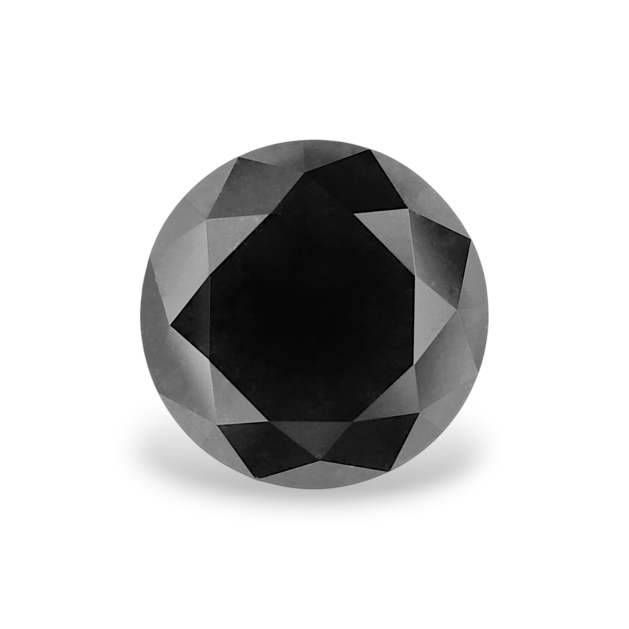 GIA 4.94 Carat Natural Fancy Black Round Diamond SE-9769GN