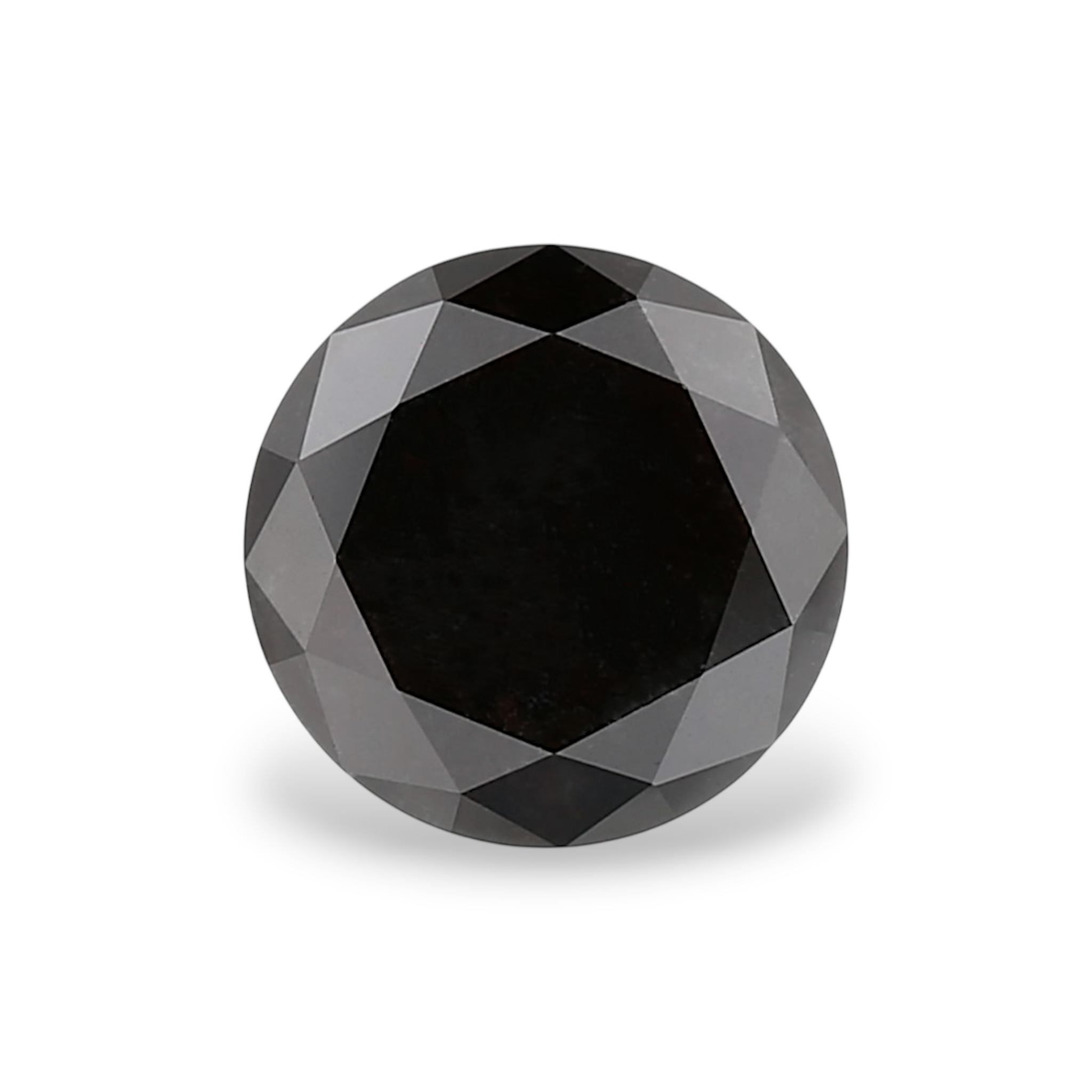 GIA 3.46 Carat Natural Fancy Black Round Diamond SE-9770GN