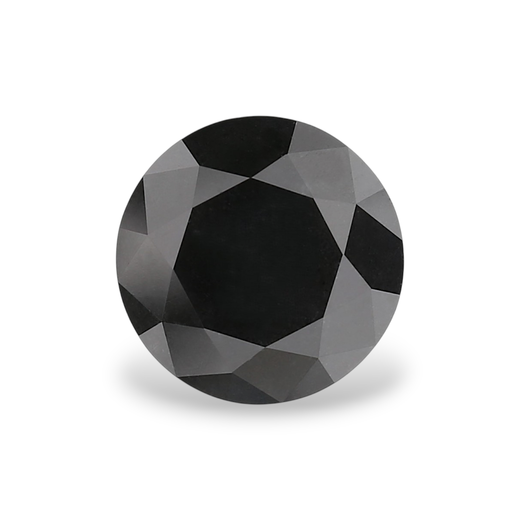 GIA 2.85 Carat Natural Fancy Black Round Diamond SE-9772GN