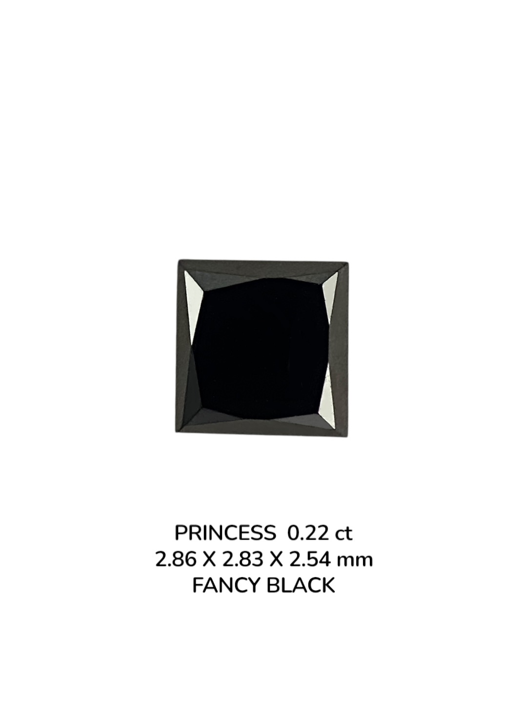 0.22 Carat Natural Fancy Black Princess Diamond SE-9077T34