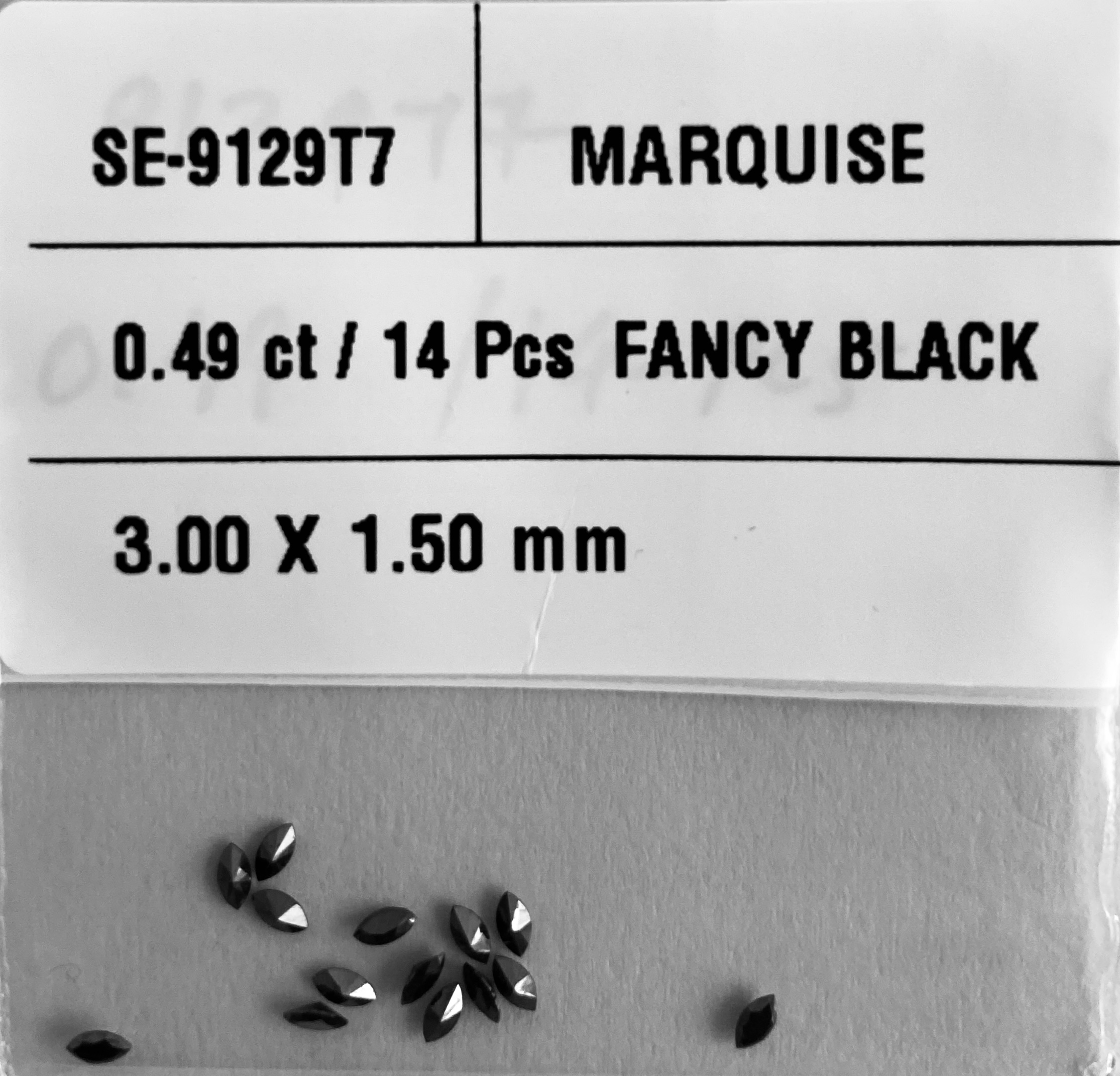 0.49 Carat Natural Fancy Black Marquise Diamond SE-9129T7