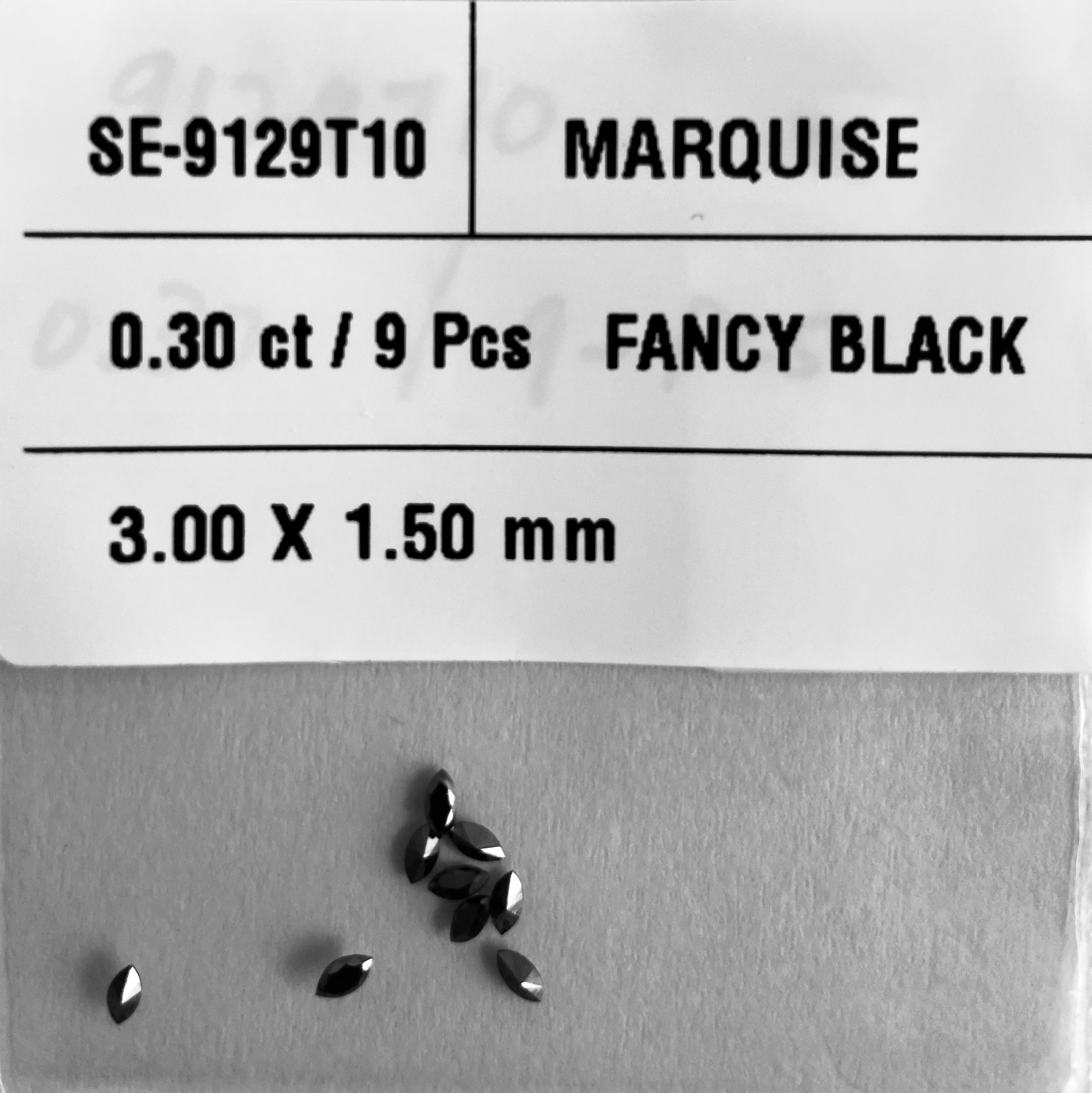 0.30 Carat Natural Fancy Black Marquise Diamond SE-9129T10