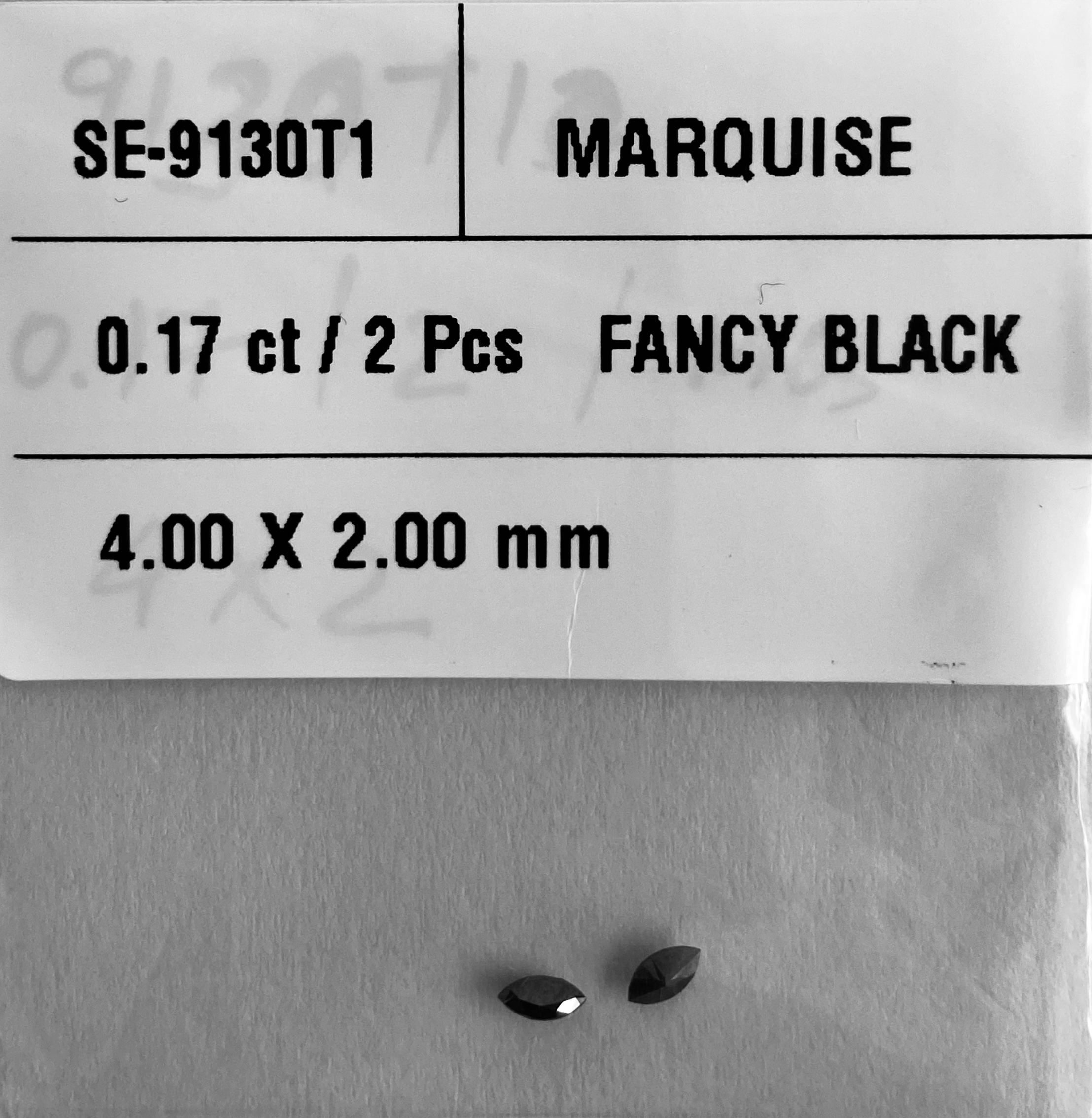 0.17 Carat Natural Fancy Black Marquise Diamond SE-9130T1