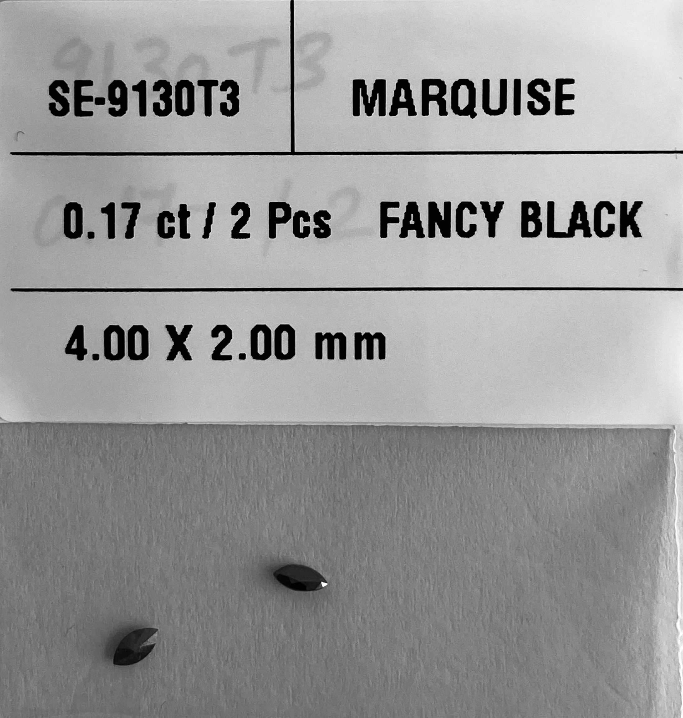 0.17 Carat Natural Fancy Black Marquise Diamond SE-9130T3